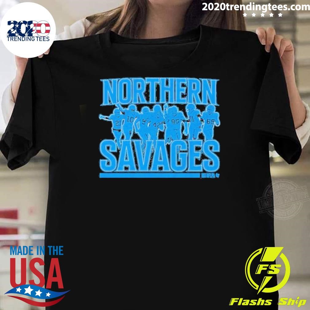 Premium Northern Savages Detroit Lions Football 2024-25 Season T-Shirt