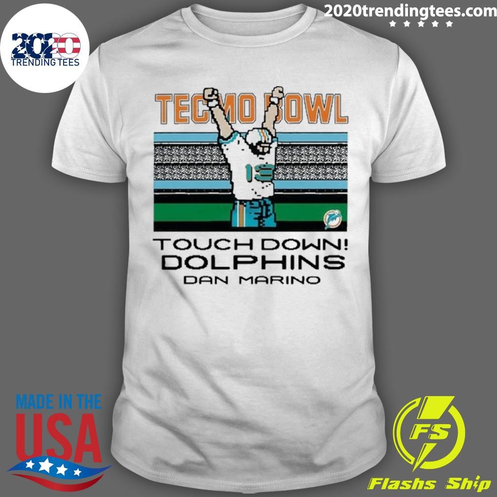 Premium Tecmo Bowl Touchdown Dolphins Dan Marino T-shirt