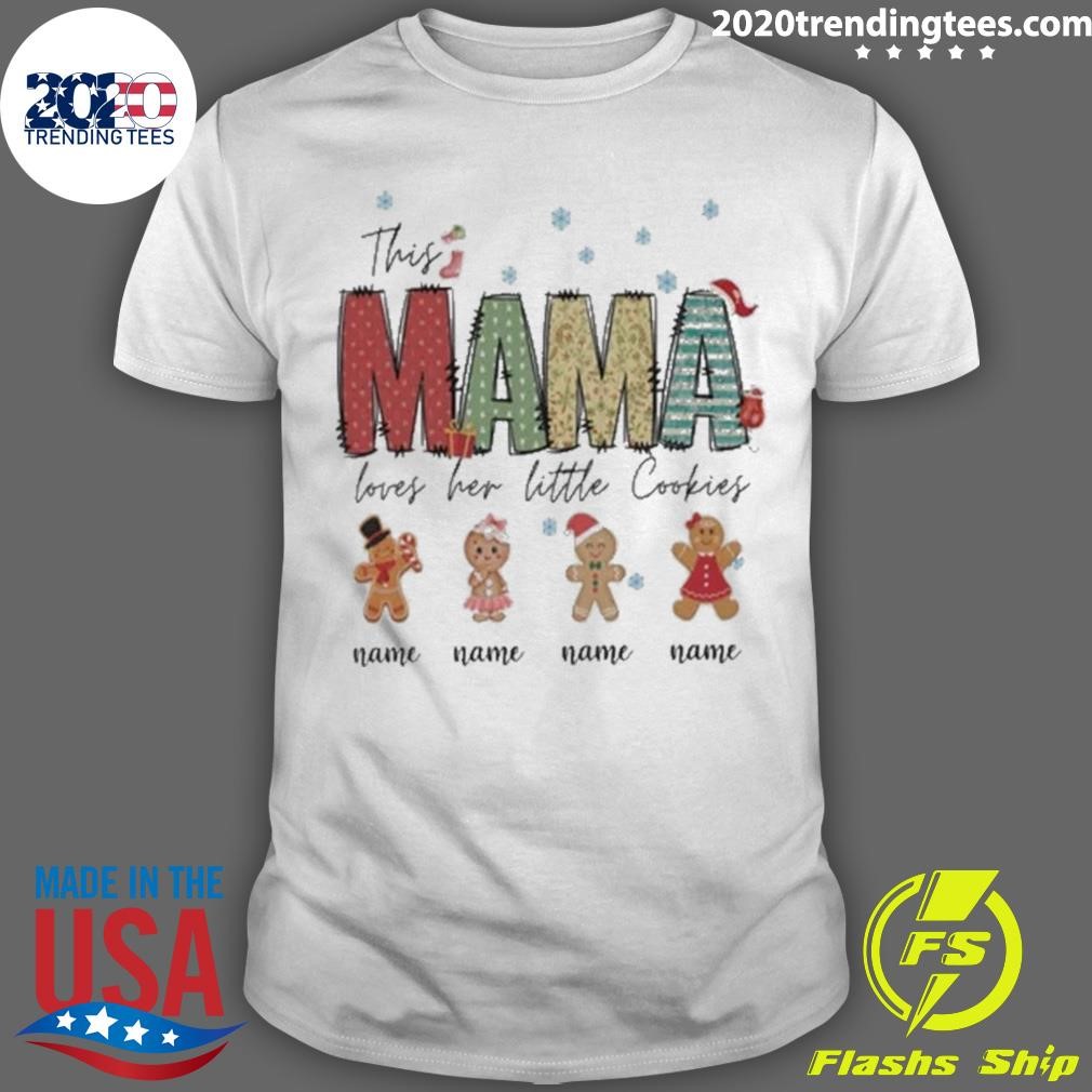 Premium This Mama Loves Her Little Cookies Holiday Christmas T-shirt