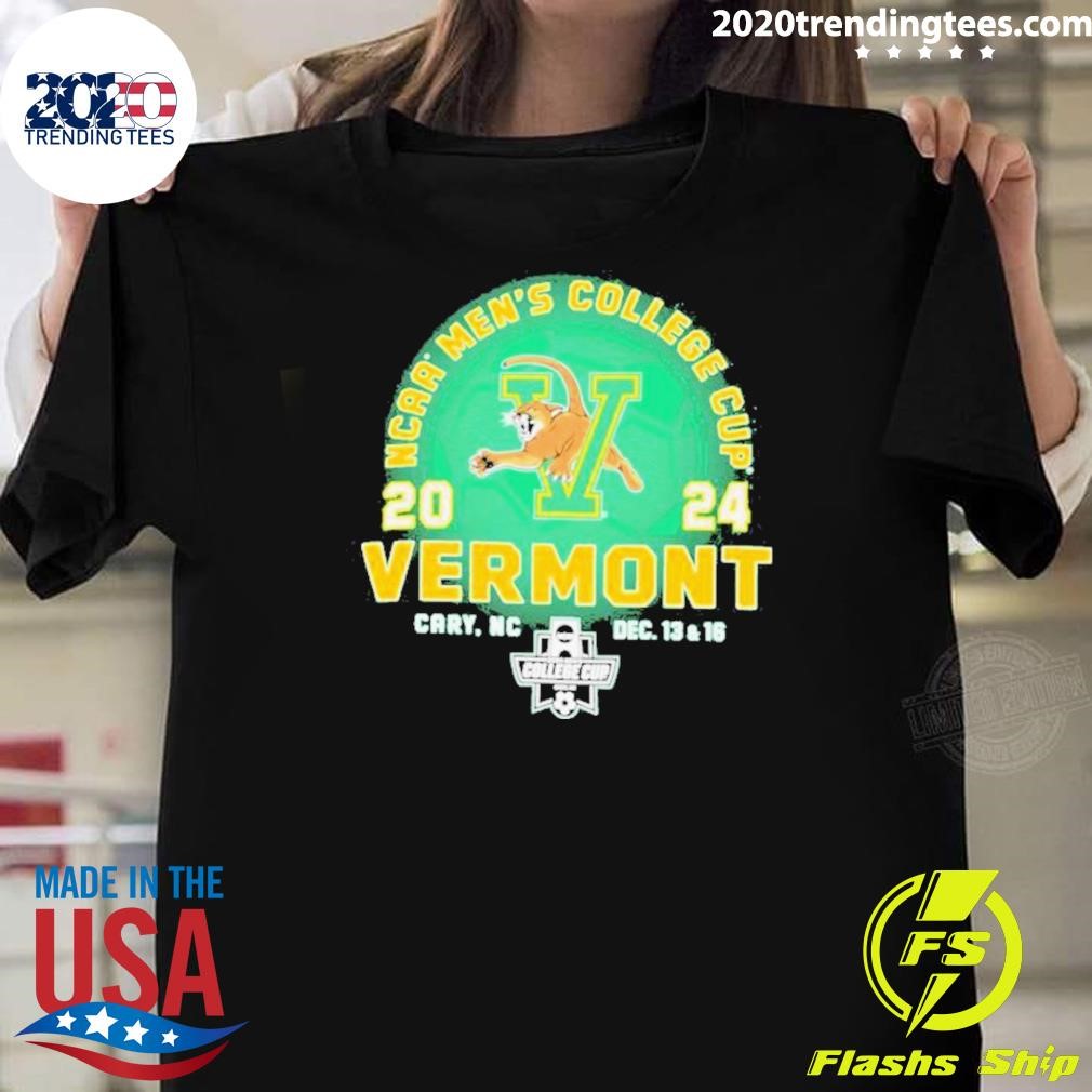 Premium Vermont Catamounts 2024 Ncaa Men’s College Cup Cary, Nc T-Shirt