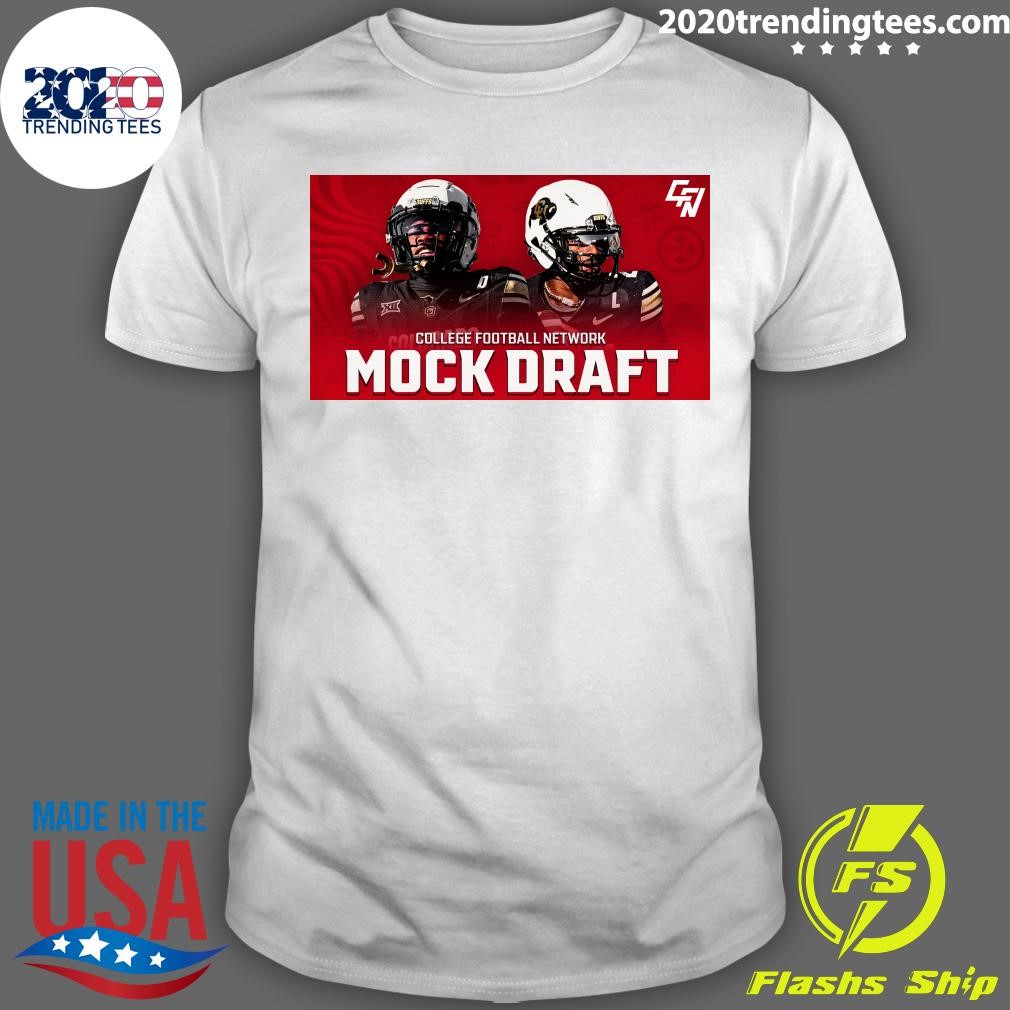 Top 2025 NFL College Football Network Mock Draft T-shirt