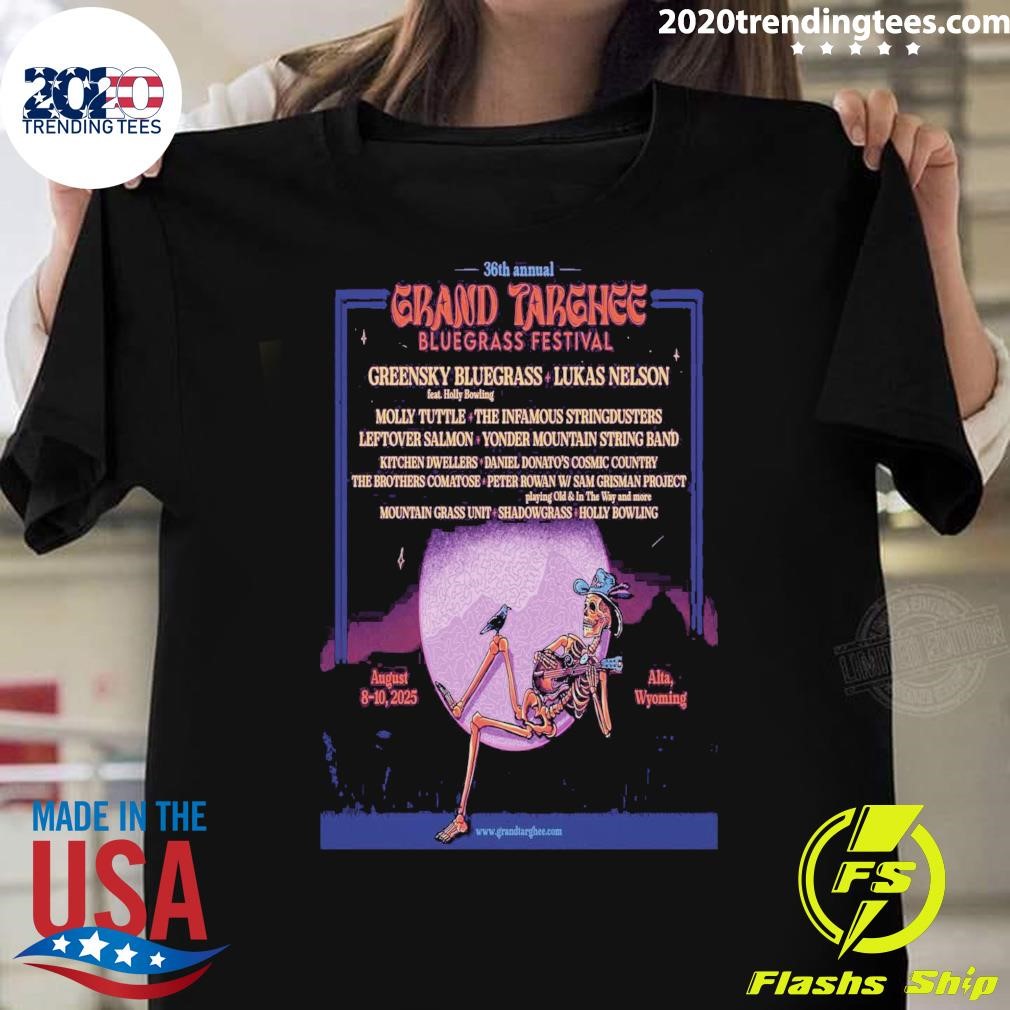 Top 36th Annual Grand Targhee Bluegrass Festival Grand Targhee Resort Aug 8-10 2025 In Alta Wy T-shirt