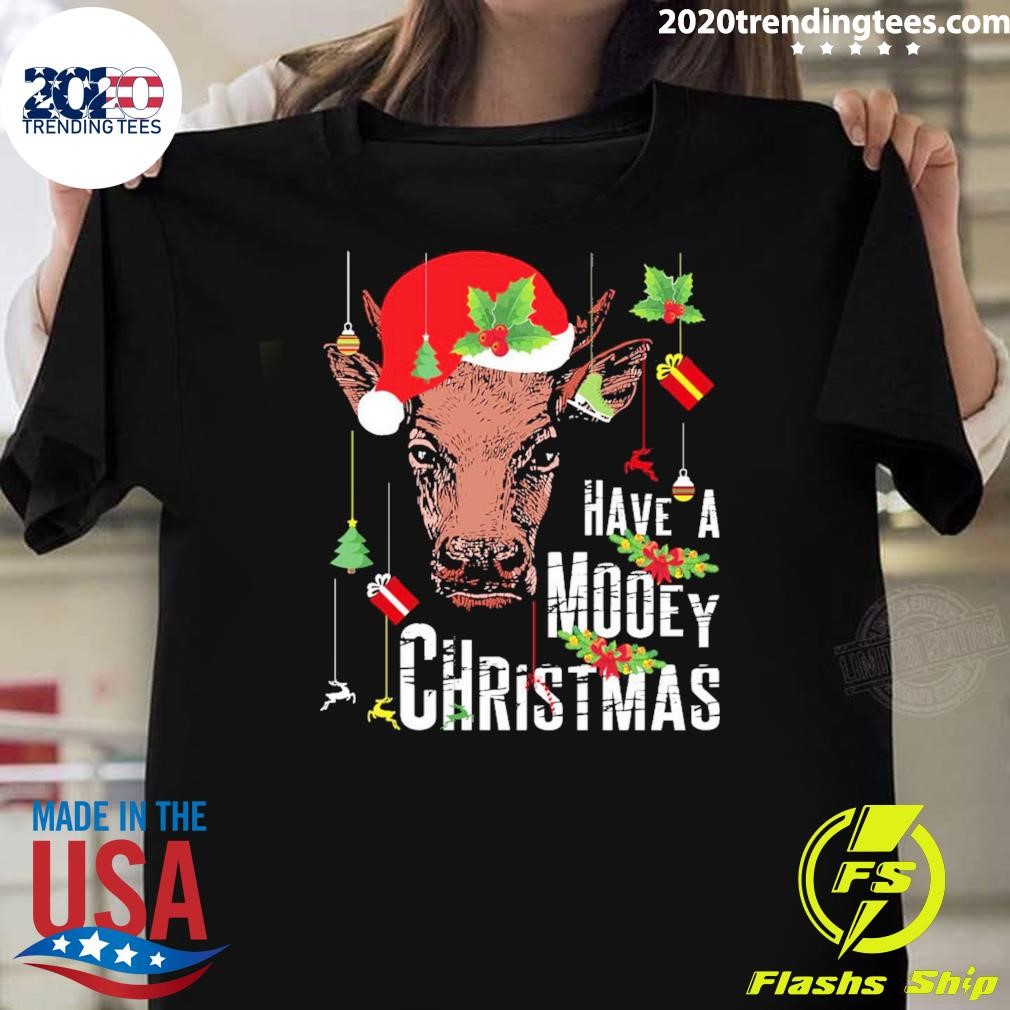 Top Cow Have A Mooey Christmas T-shirt