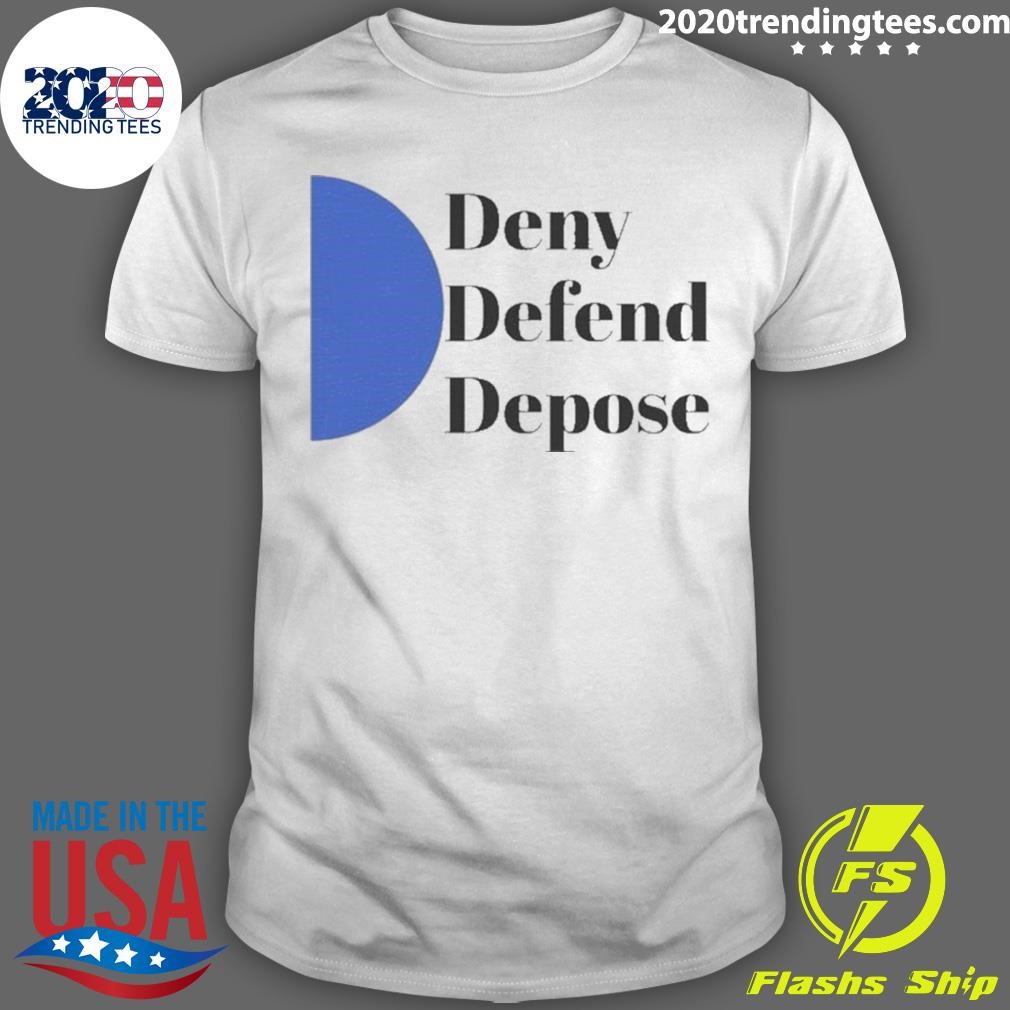 Top Deny Defend Depose Organic Staple T-shirt