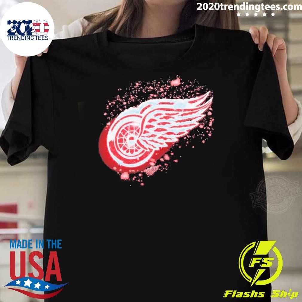 Top Detroit Red Wings Snow T-shirt