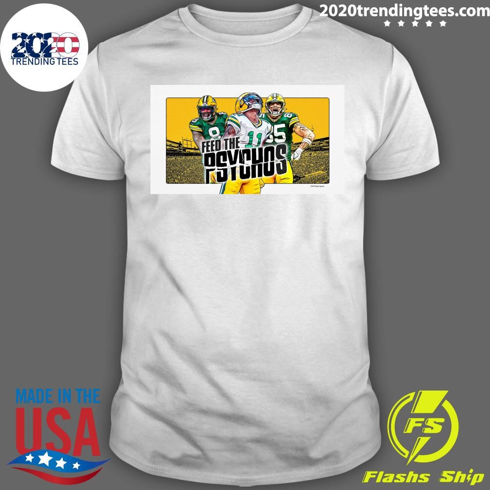 Top Green Bay Packers Feed The Psychos T-shirt