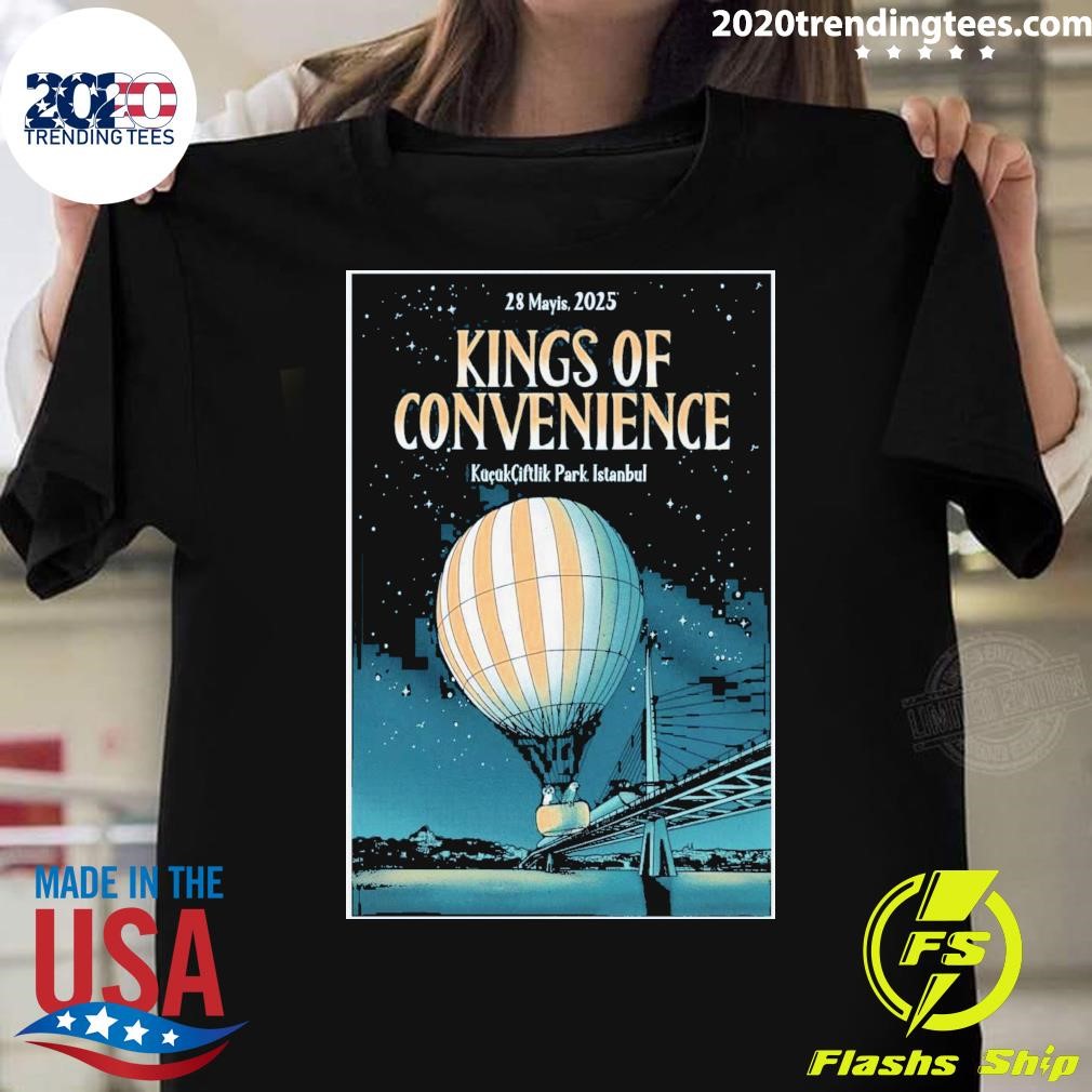 Top Kings Of Convenience May 28 2025 KüçükÇiftlik Park In Istanbul Turkey T-shirt