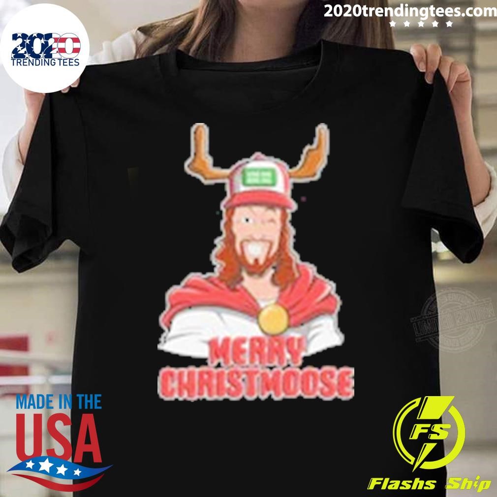 Top Merry Christmoose T-shirt