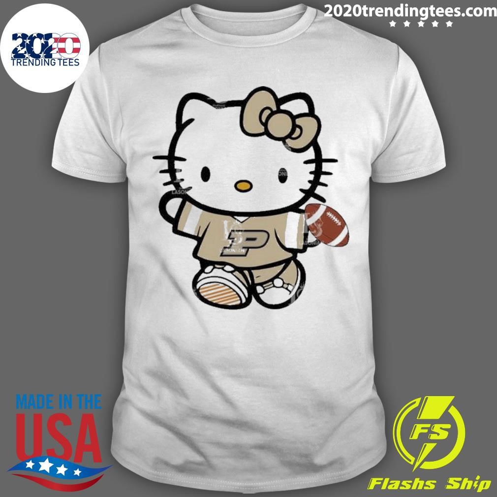 Top Purdue Boilermakers Hello Kitty Cute Celebrating T-Shirt