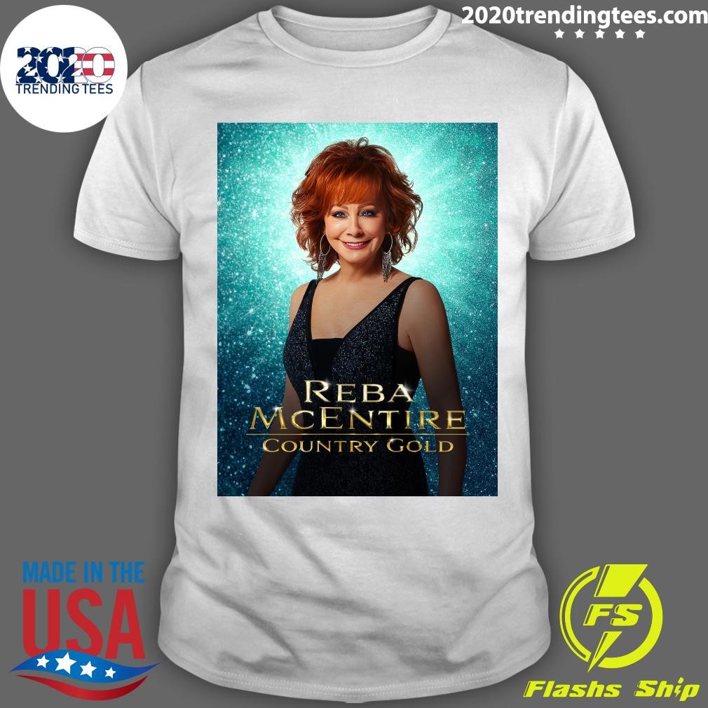 Top Reba McEntire Country Gold T-shirt