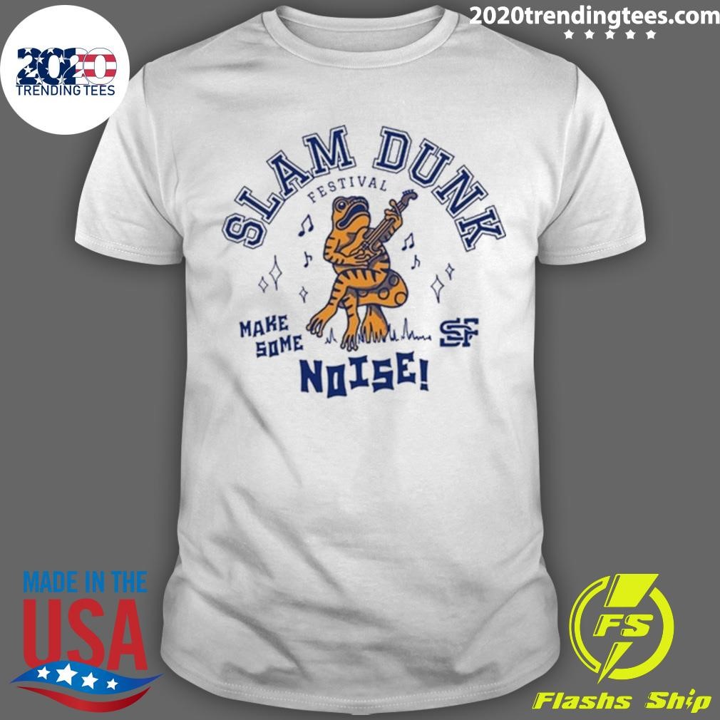 Top Slam Dunk Make Some Noise White T-shirt