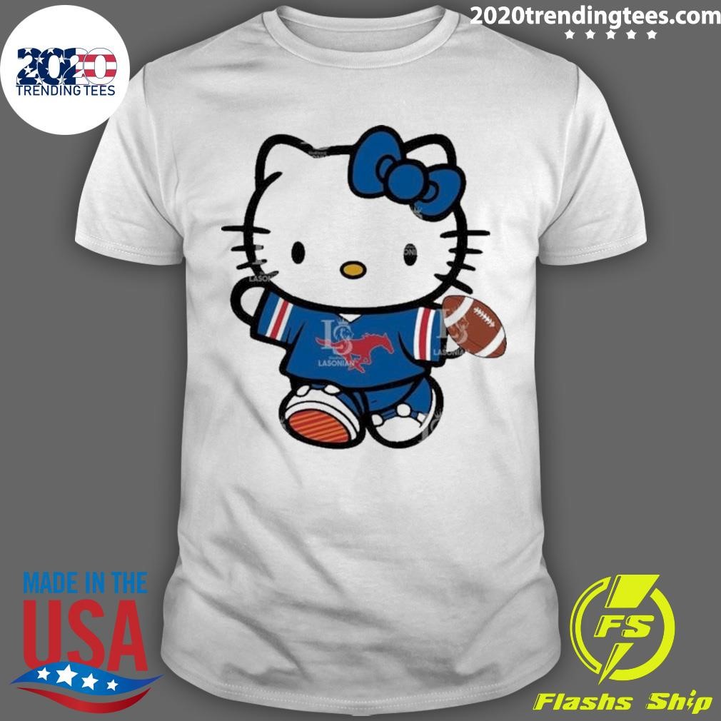 Top Smu Mustangs Hello Kitty Cute Celebrating T-Shirt