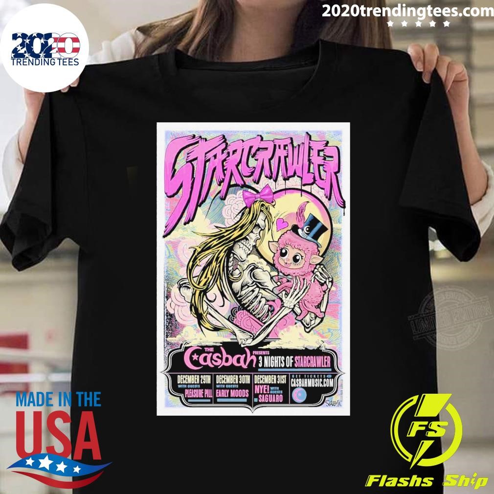 Top Starcrawler Dec 29-31 2024 Casbah In San Diego, CA T-shirt