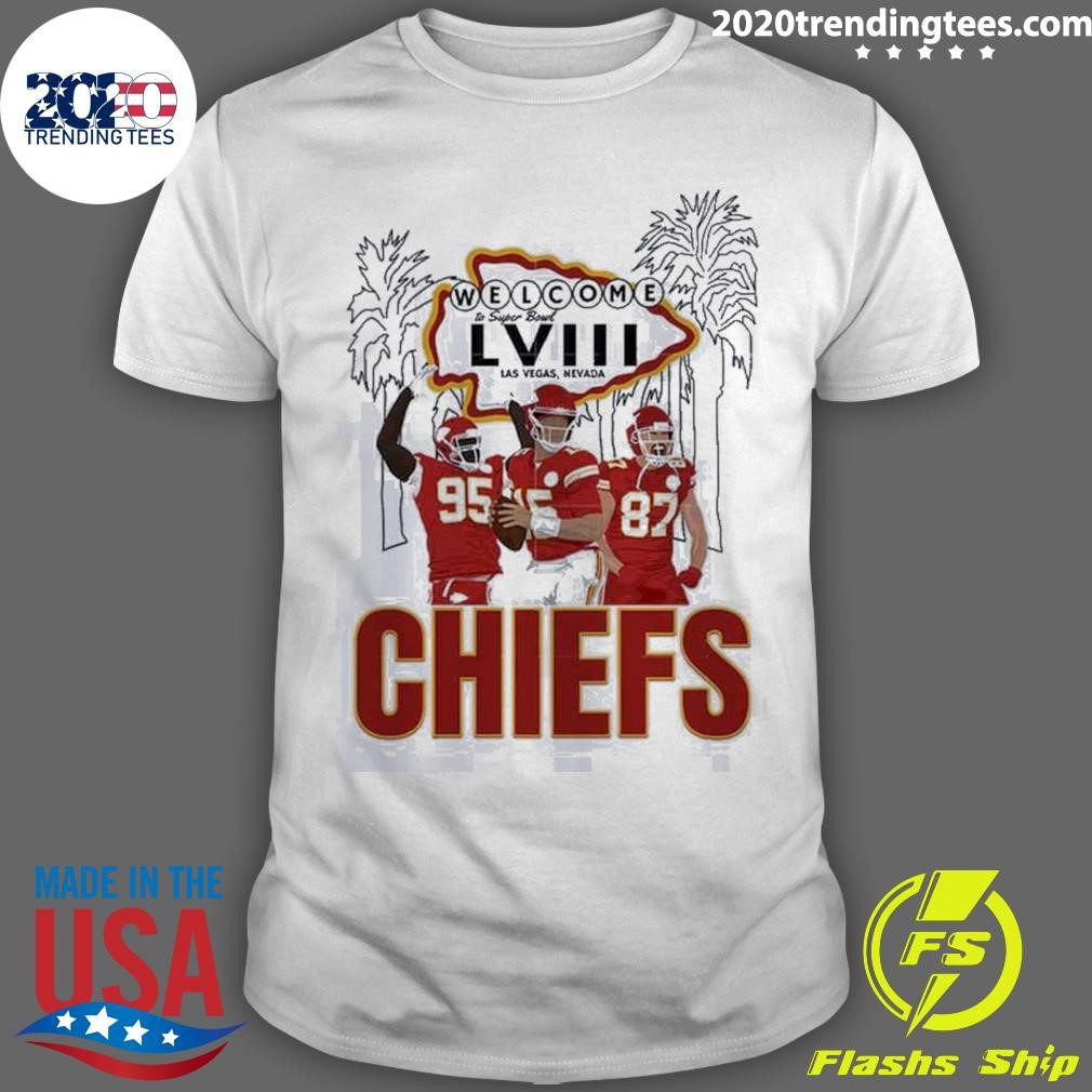 Top Welcome To Supper Bowl Lviii Las vegas Nevada Chiefs T-shirt