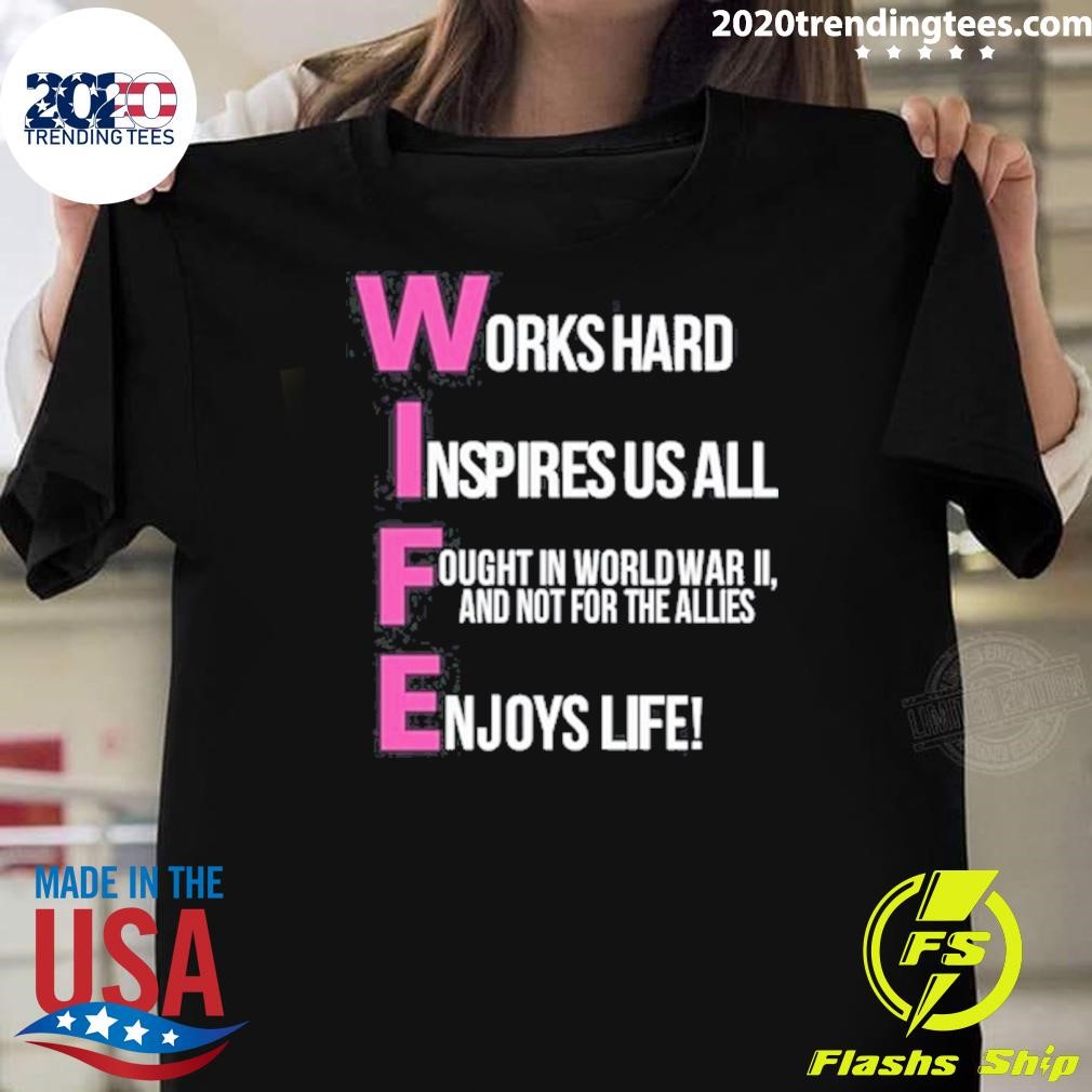 Top Works Hard Inspires Us All Ought In World War Ii And Not For The Allies T-shirt