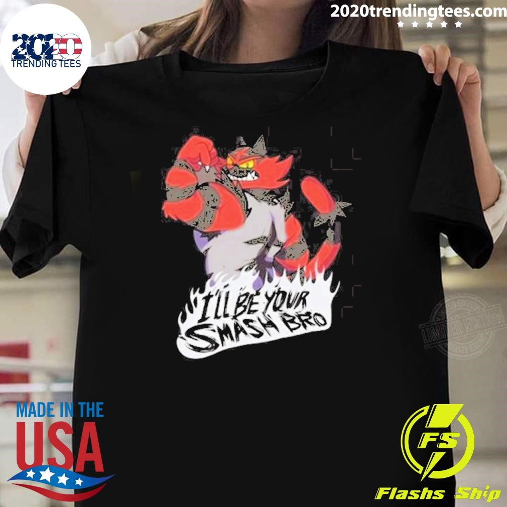 Awesome Incineroar Main Red, I’ll Be Your Smash Bro 2025 T-shirt