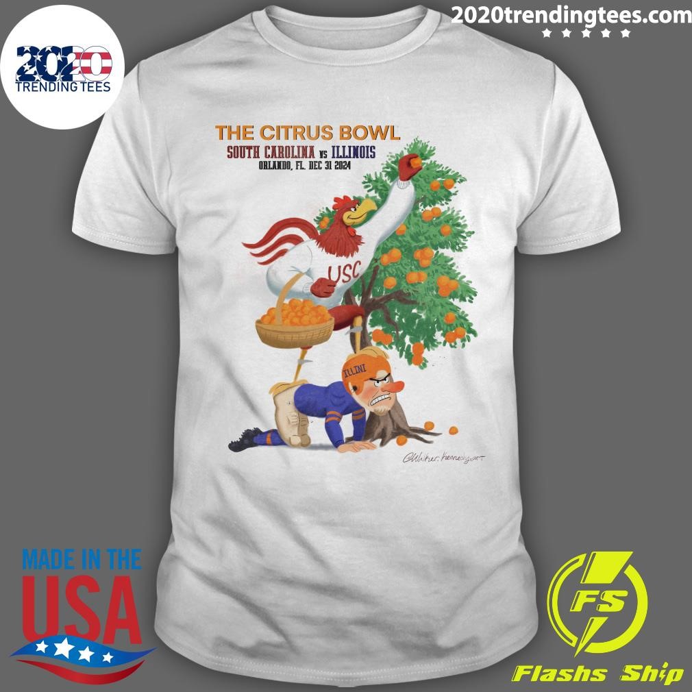 Awesome The Citrus Bowl South Carolina Vs Illinois Orlando, Fl. Dec 31 2024 T-shirt