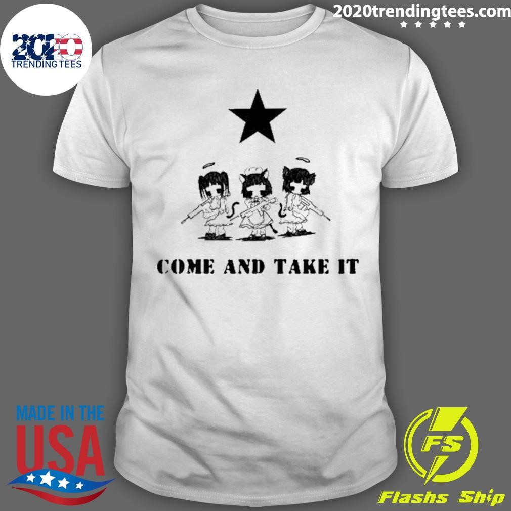 Funny Oekaki Connect Come And Take It Tee T-shirt