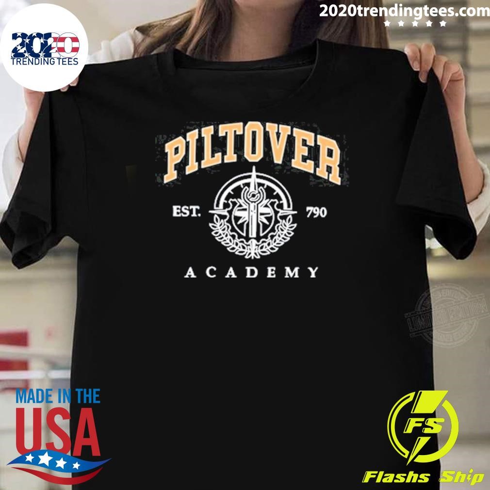 Funny Piltover Academy Est 790 Tee T-shirt