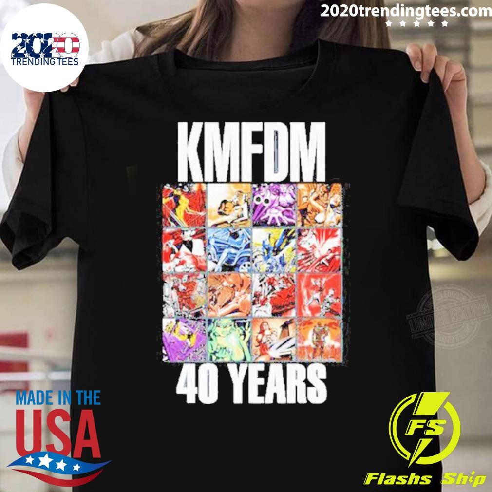 Official Kmfdm 40 Years Anniversary Tour T-shirt