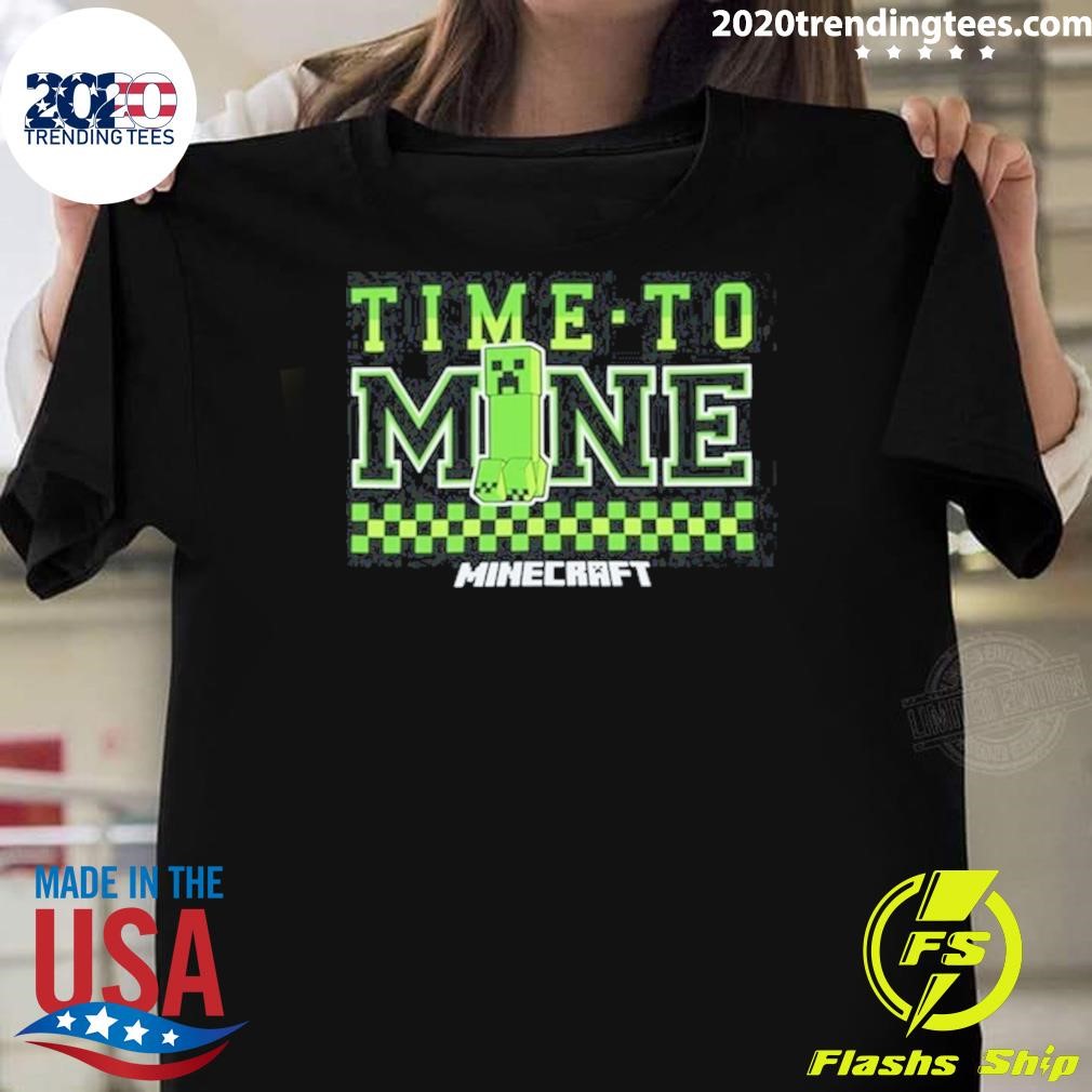 Official Minecraft Time To Mine T-shirt