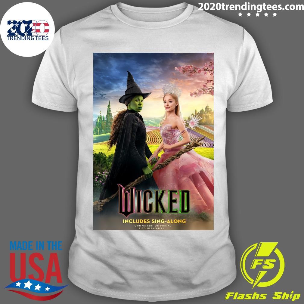 Original Wicked Includes Sing-along Own Or Rent On Digital Also In Theaters T-shirt