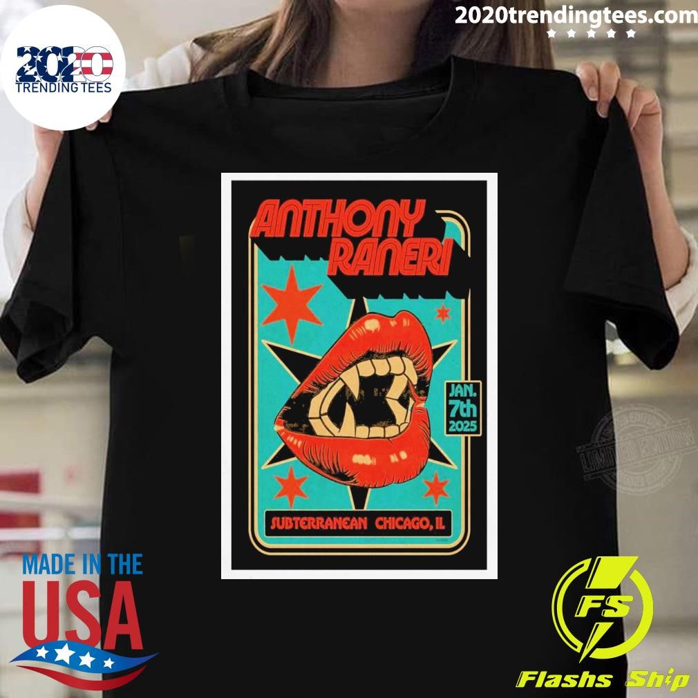 Premium Anthony Raneri At Subterranean In Chicago IL On Jan 7 2025 Tour T-shirt