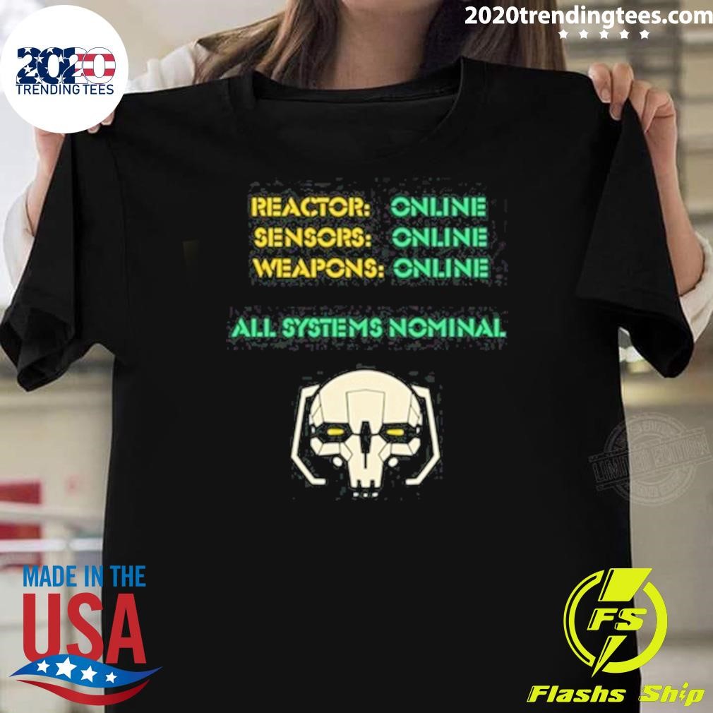 Top Reactor Online Sensors Online Weapons Online T-shirt