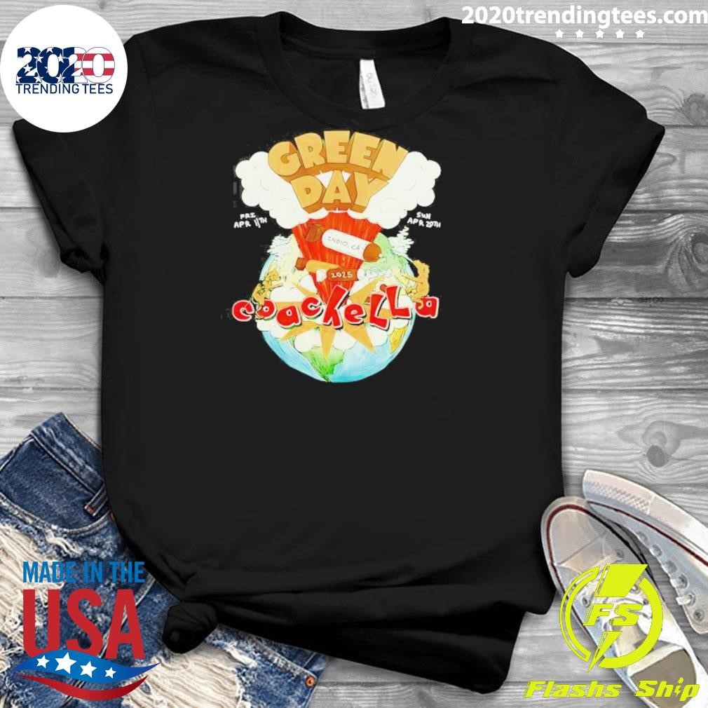 Green Day COACHELLA コーチェラ グリーンデイ Tシャツ L Green Day Coachella 2025 Exclusive Tee Indio California