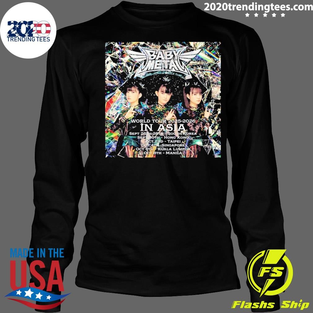 Official Babymetal Official List Poster World Tour 2025-2026 In