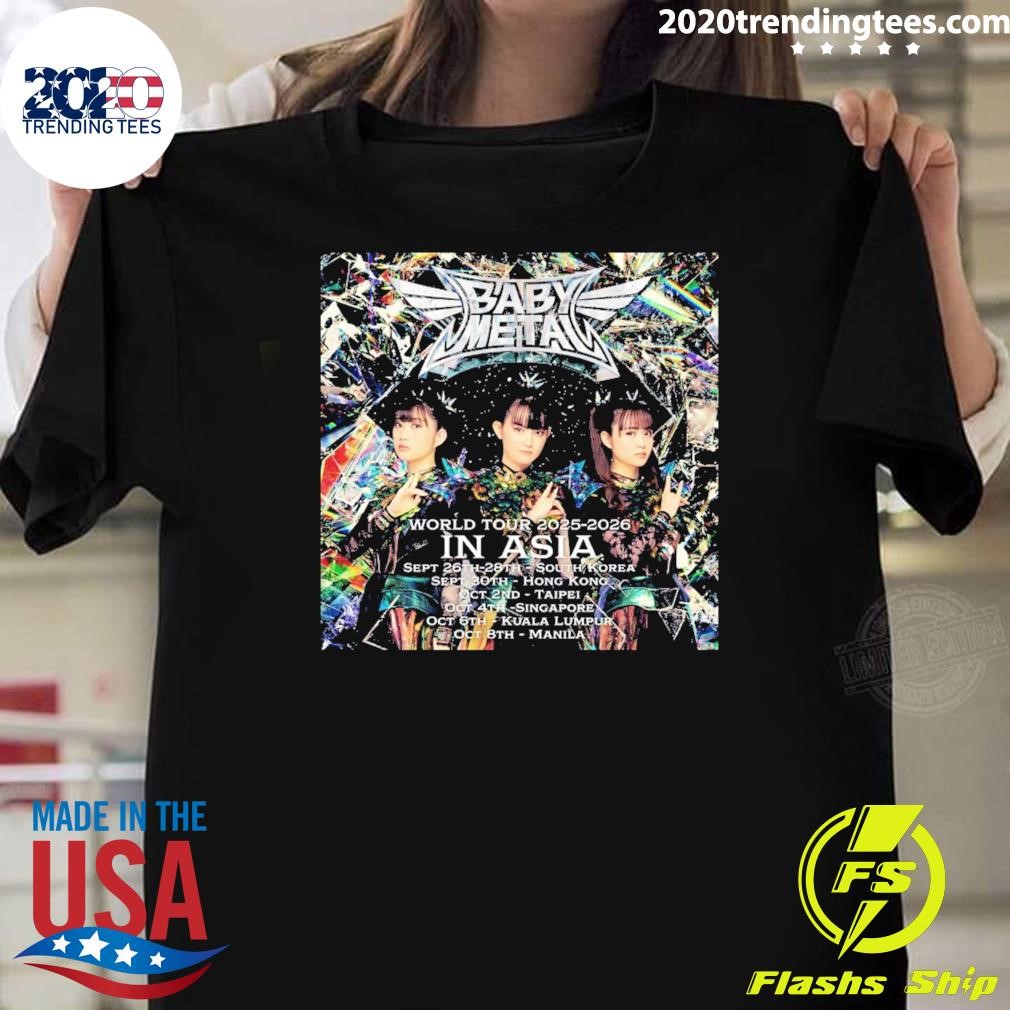 Official Babymetal Official List Poster World Tour 2025-2026 In