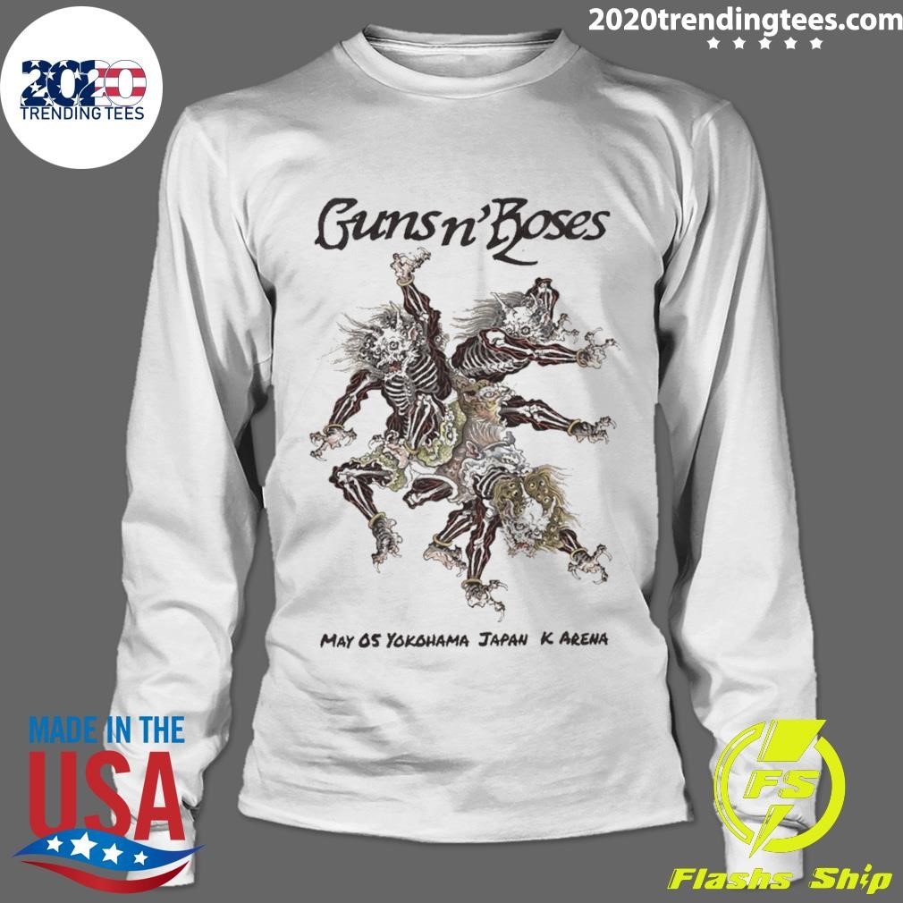 GUNS N' ROSES Japan Tour 2025 ロングTシャツ Gun N' Roses Japan Tour 2025 On May 5 Yokohama K Arena T