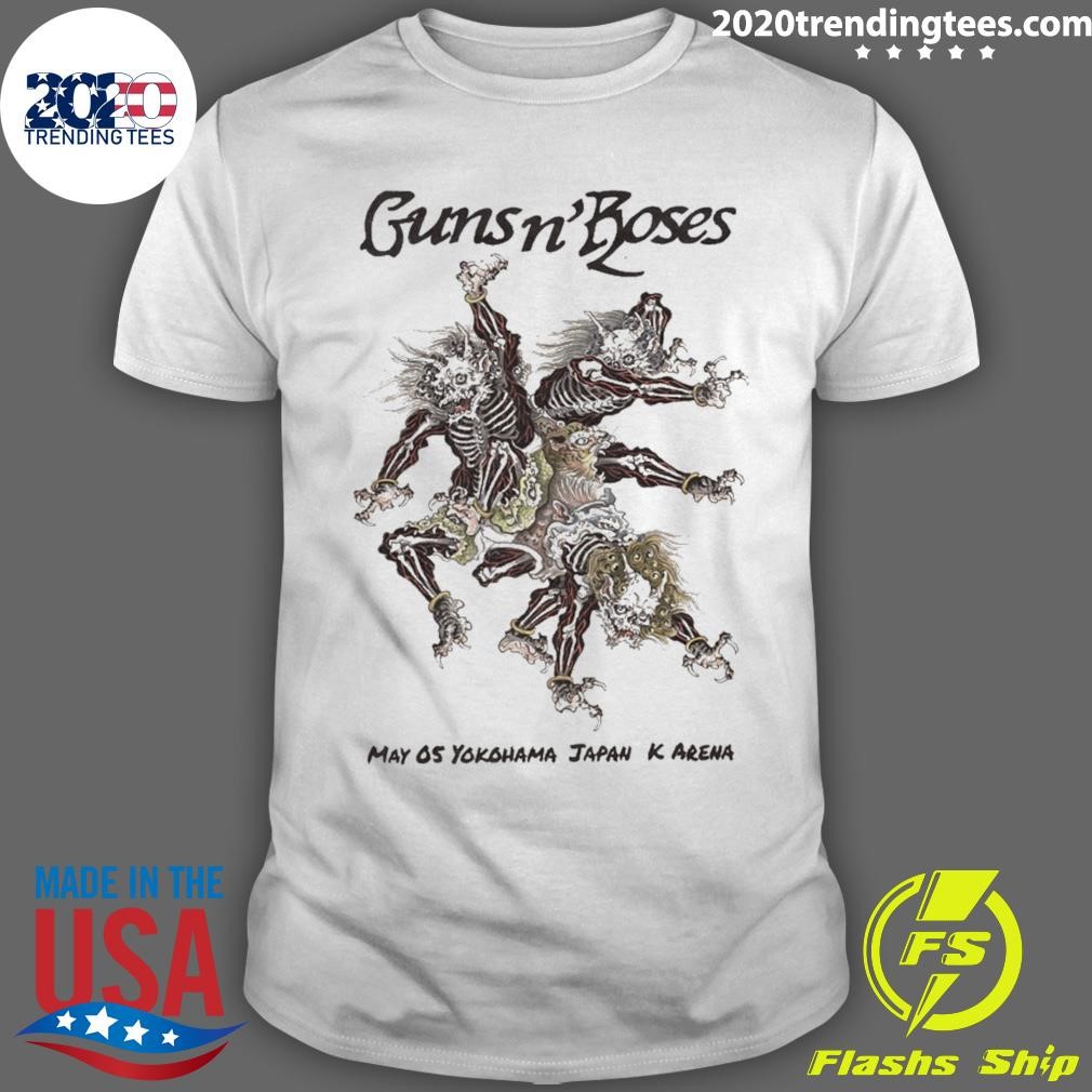 GUNS N' ROSES 来日ツアーTシャツ Lサイズ 2025年横浜 GUNS N' ROSES 2025 TOUR Tシャツ 横浜Kアリーナ XL - メルカリ