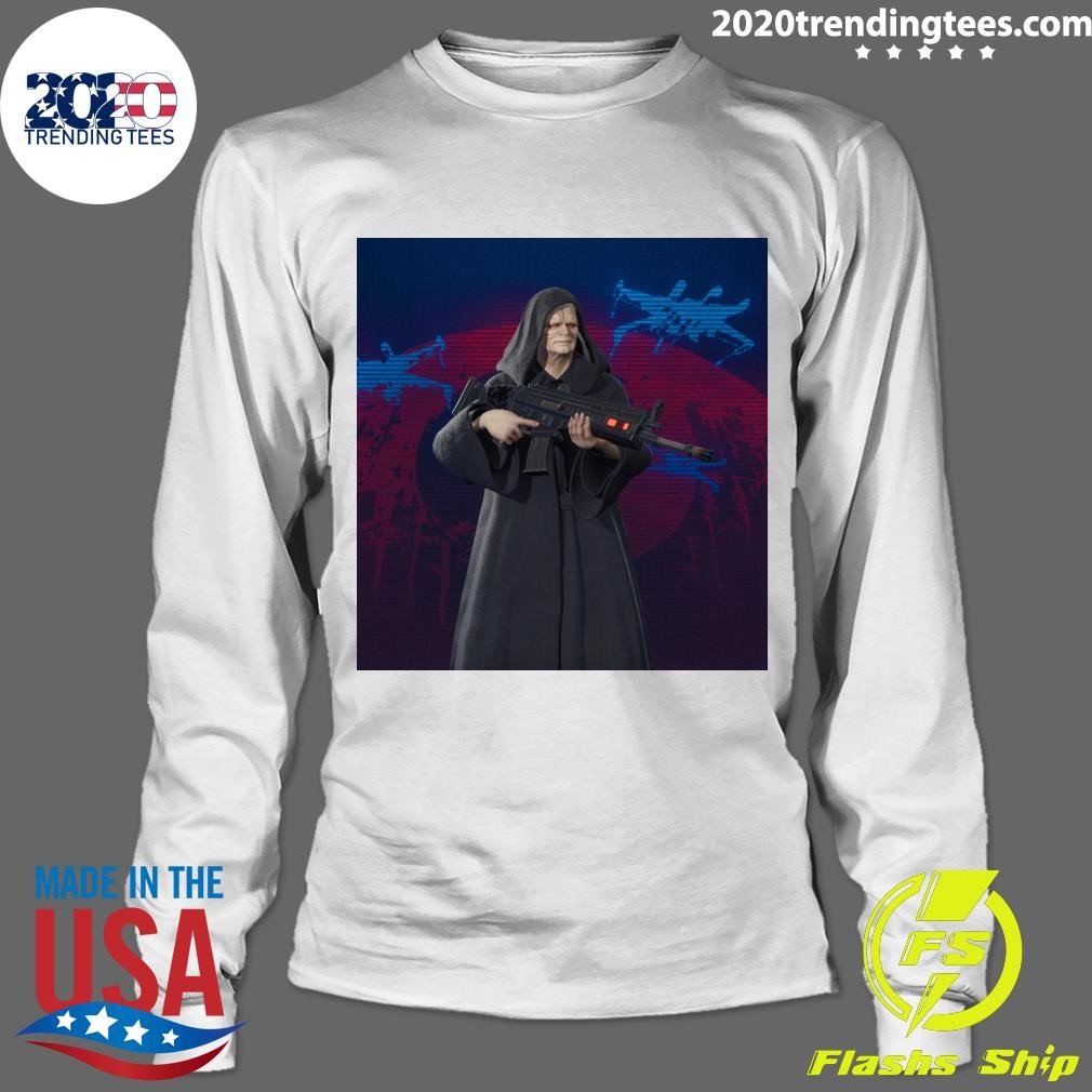 Premium Emperor Palpatine Holding An Assault Rifle Palpatine Tries A  Different Weapon T-shirt - 2020 Trending Tees, image size:1010x1010