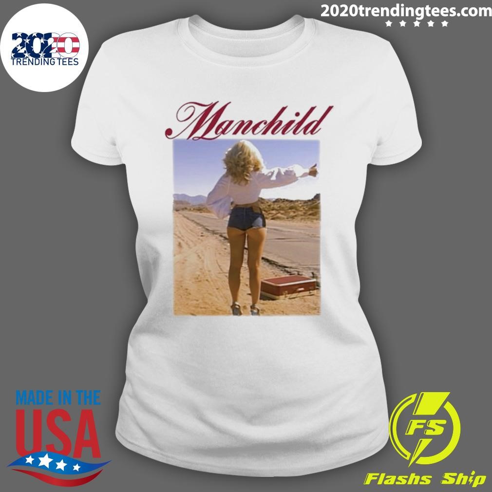Top Sabrina Carpenter Manchild Photo Tee T-shirt - 2020
