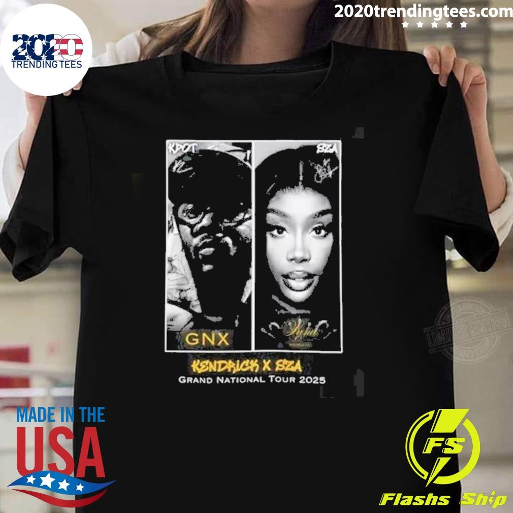 Original Kendrick Lamar Sza Gnx Grand National Tour 2025 Tee