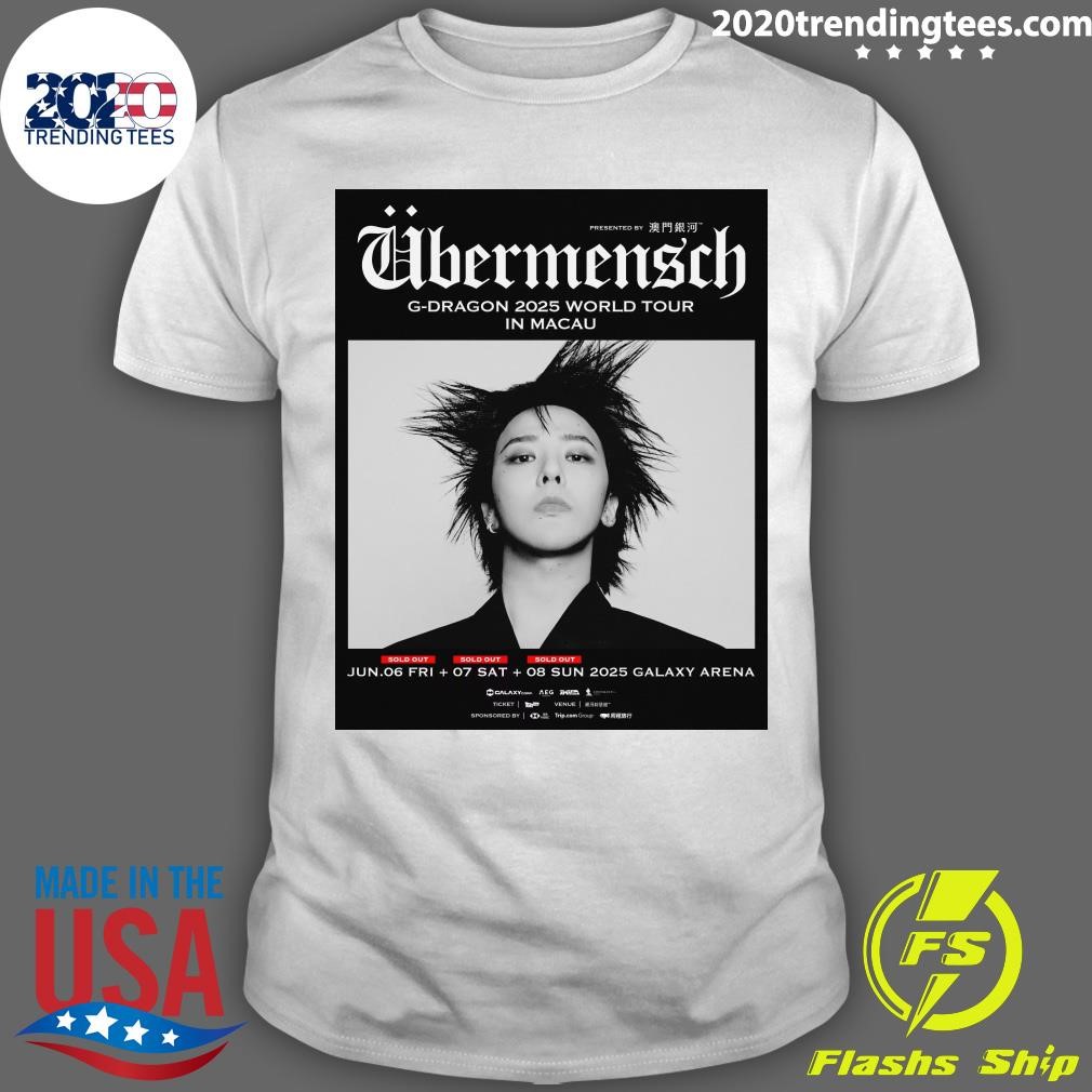 Premium G-Dragon Ubermensch 2025 World Tour Two Sided T