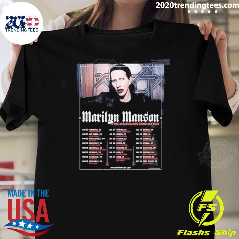 Nice Marilyn Manson One Assassination Under God Tour 2026 World