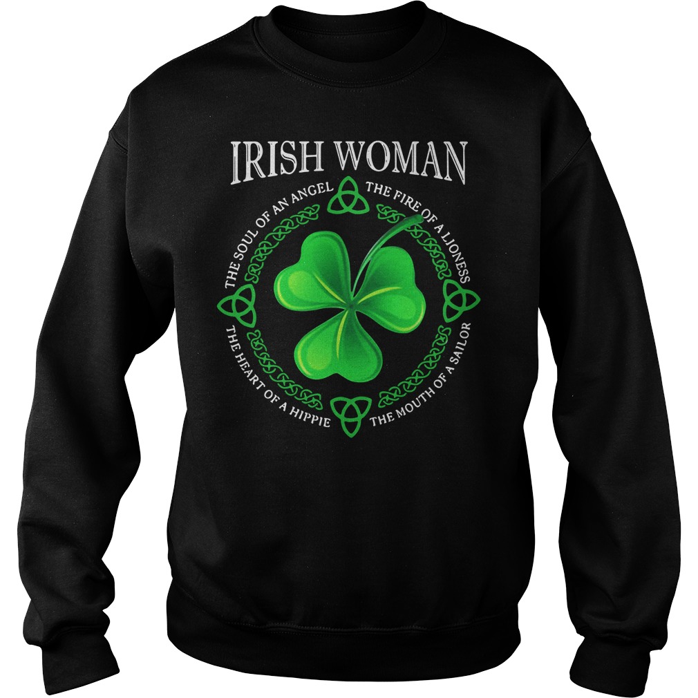 Irish Woman The Soul Of An Angel The Fire Of A Lioness Sweater