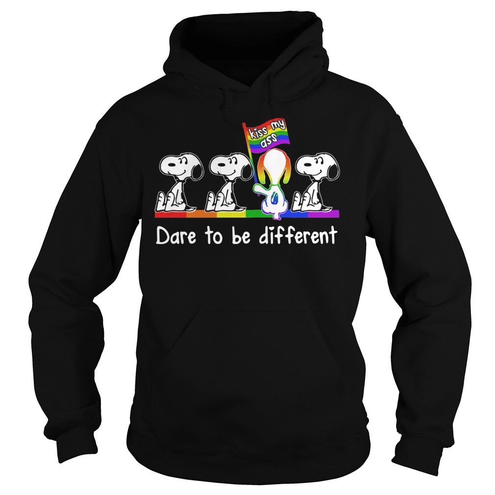 Snoopy kiss my ass dare to be different Hoodie