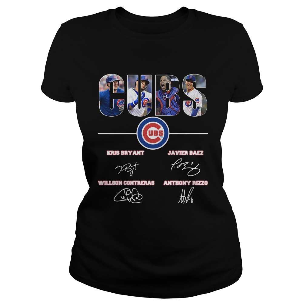 Chicago Cubs Javier Baez Kris Bryant And Anthony Rizzo Signatures shirt,  hoodie, sweater, long sleeve and tank top