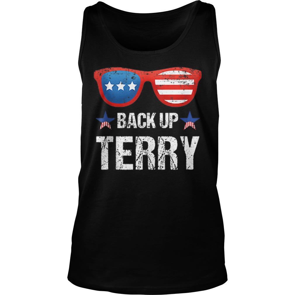 Back Up Terry American Flag 4th Of July Sunglasses Tank top
