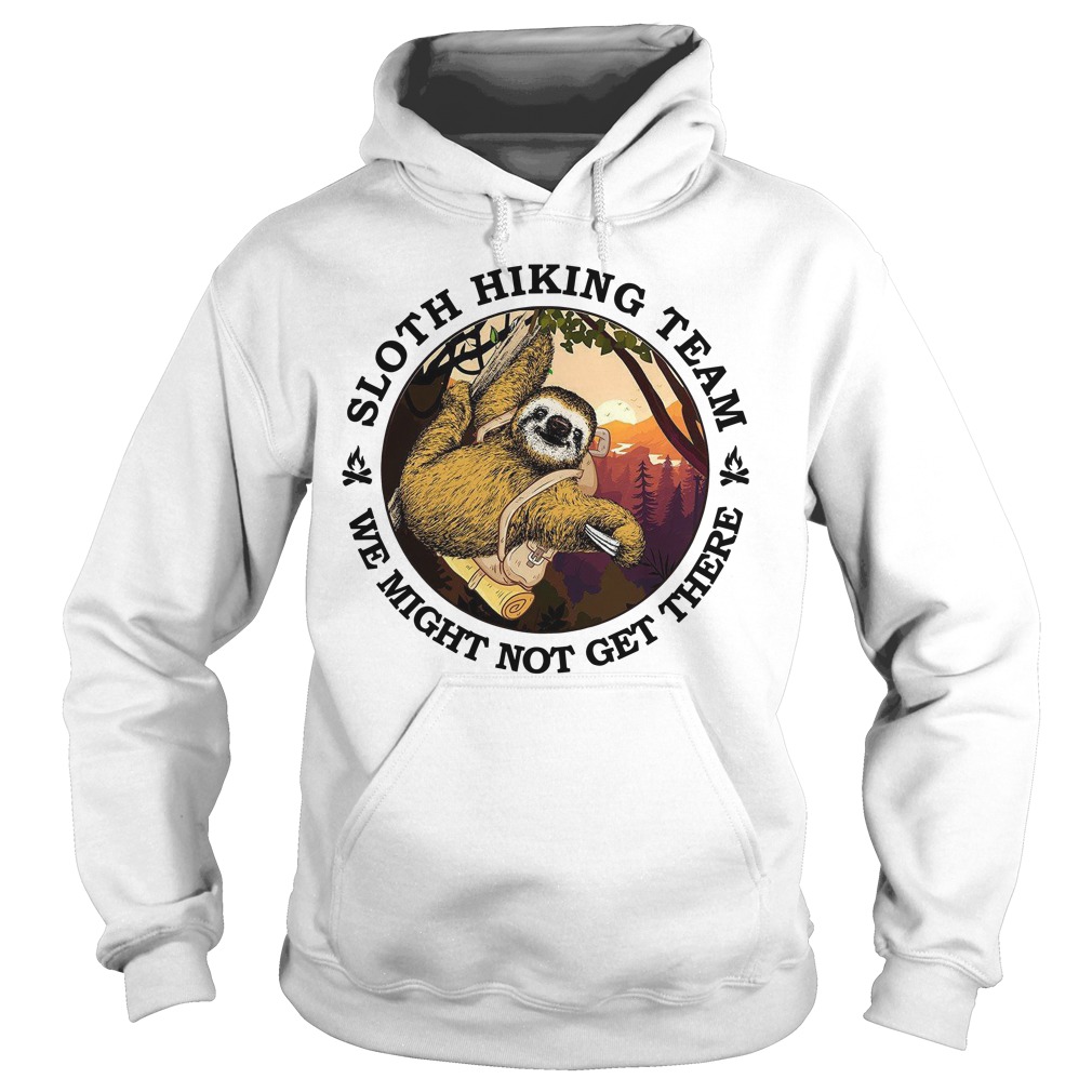 sloth hiking team sweatshirt