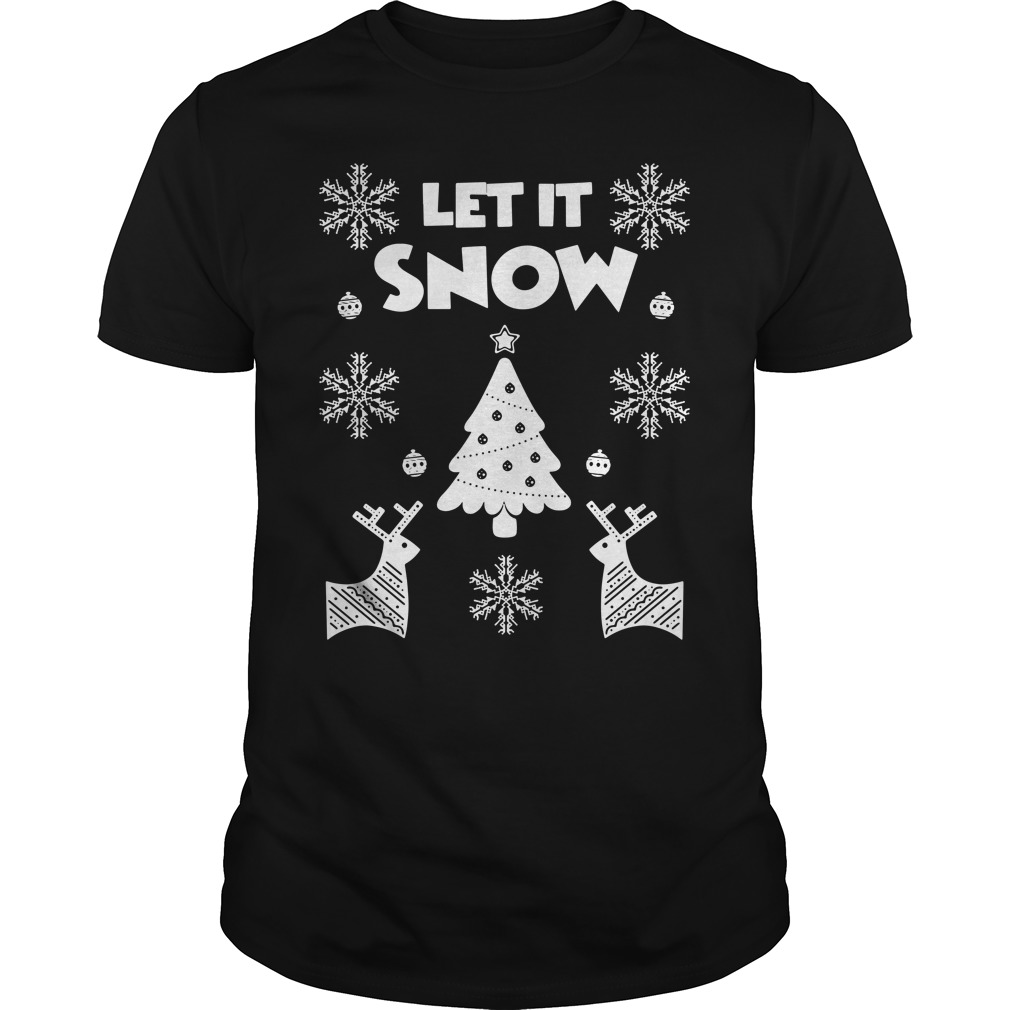 let it snow cat shirt