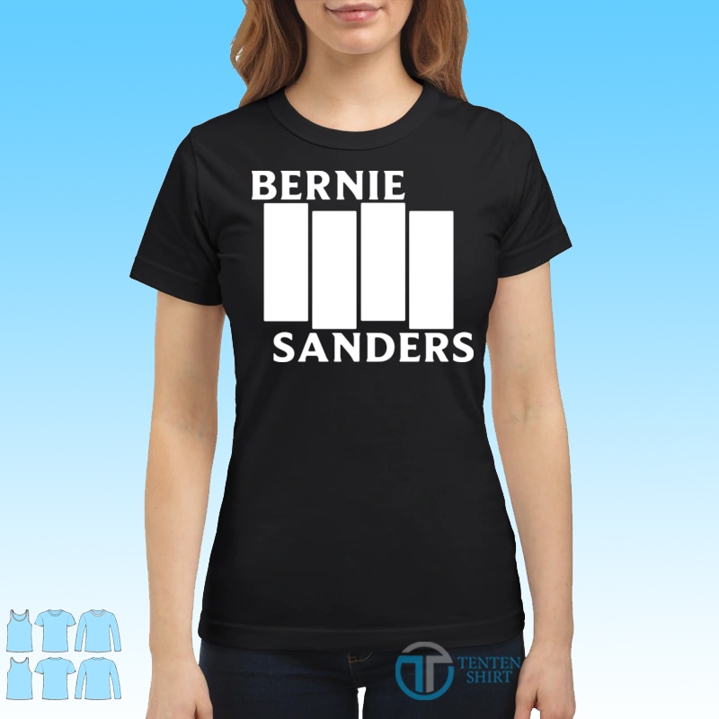 bernie sanders black flag shirt