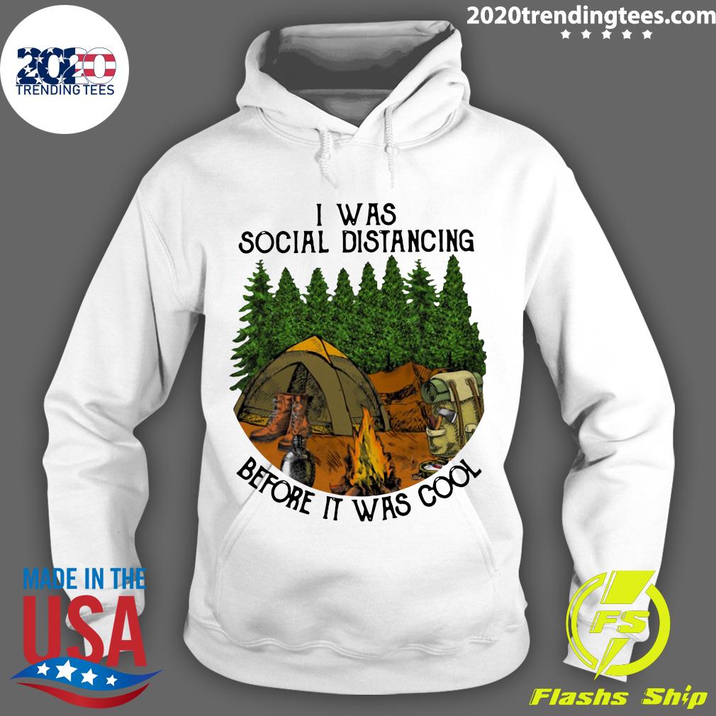 i was social distancing before it was cool sweatshirt