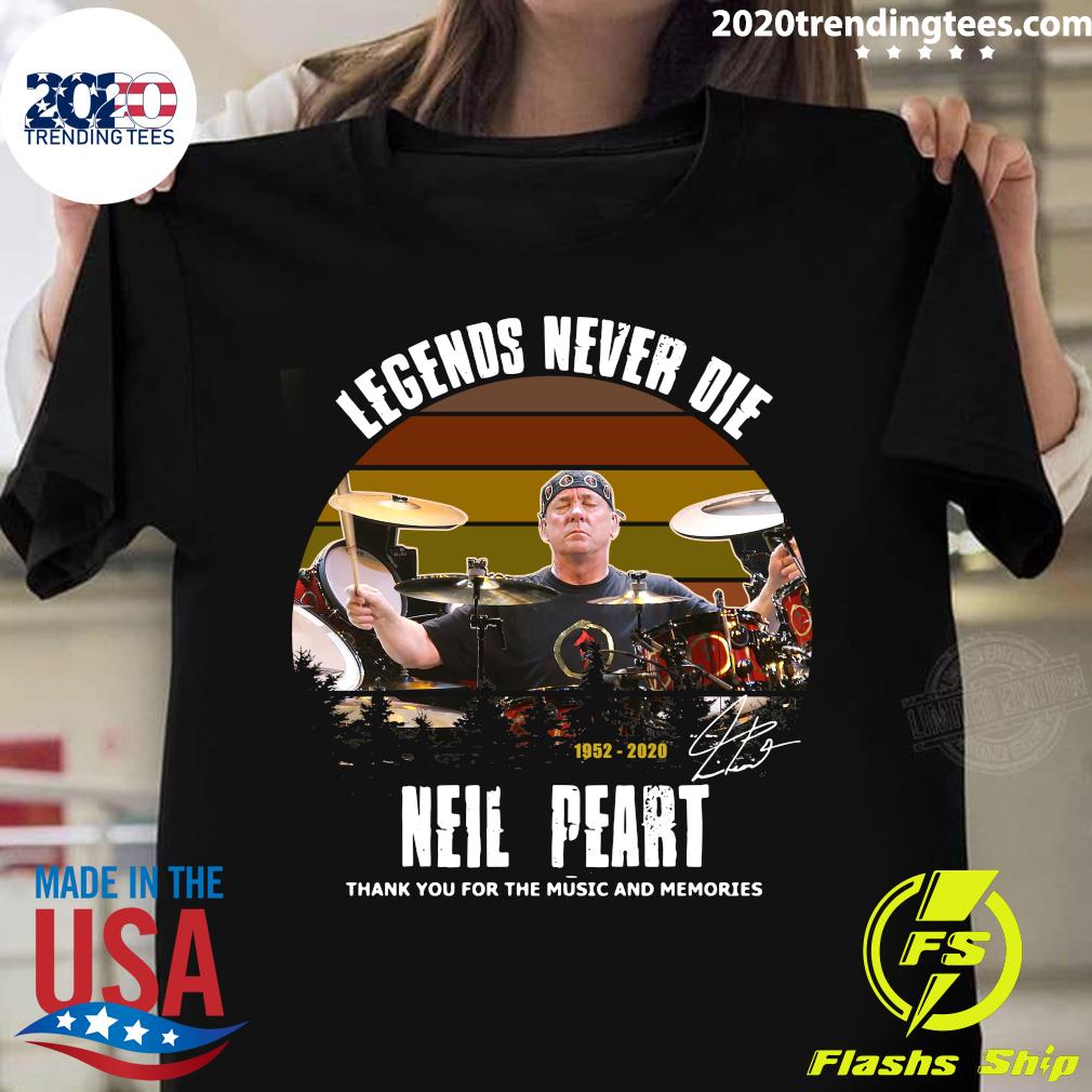 neil peart tribute shirt