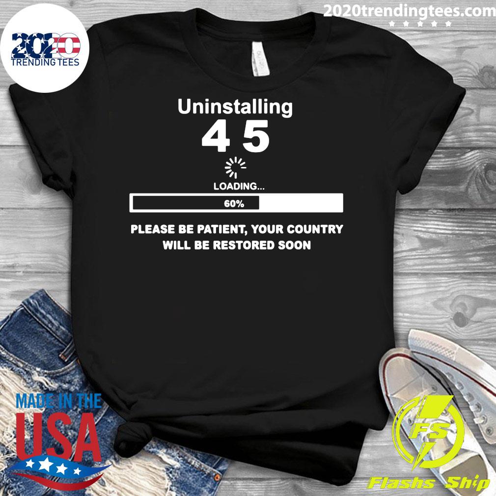 uninstalling 2020 t shirt