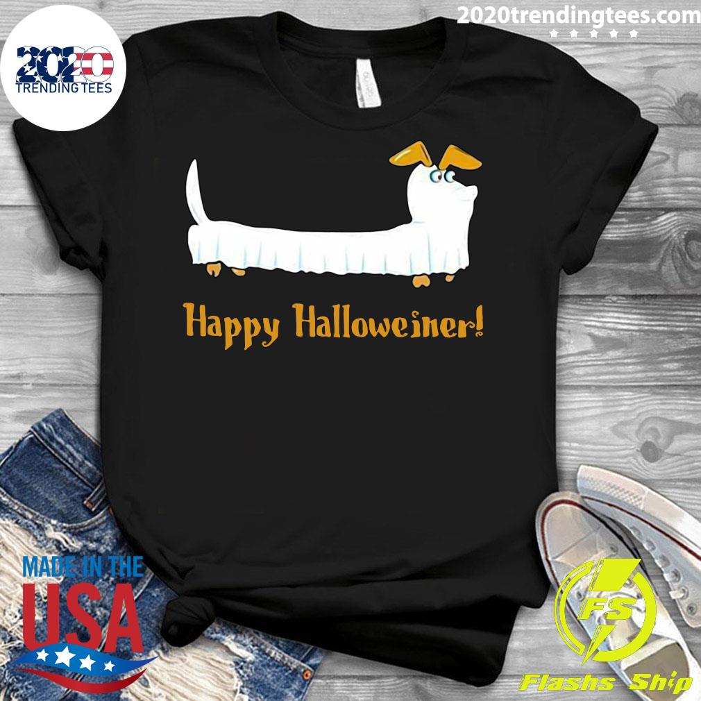 happy halloweiner pillow