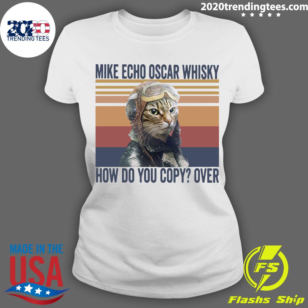 mike echo oscar whiskey cat shirt